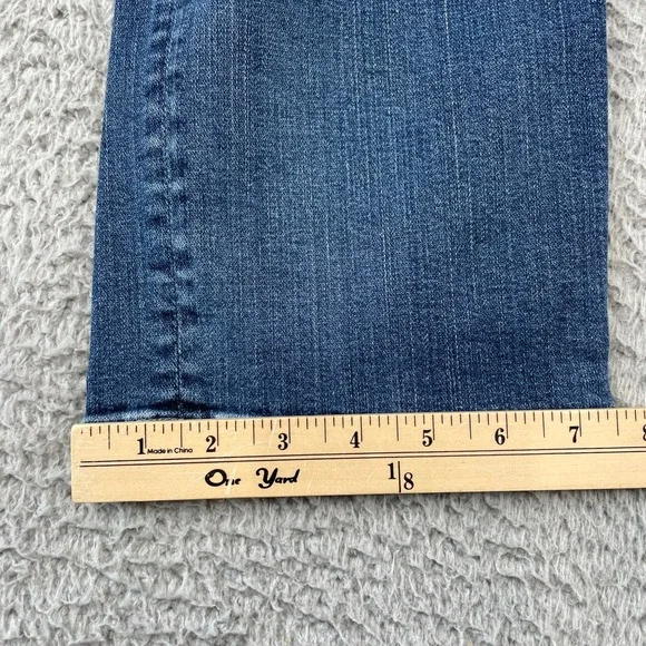 7 For All Mankind Jeans Mens 34 Blue Slimmy Slim Fit Stretch Denim Made in USA - Picture 8 of 10